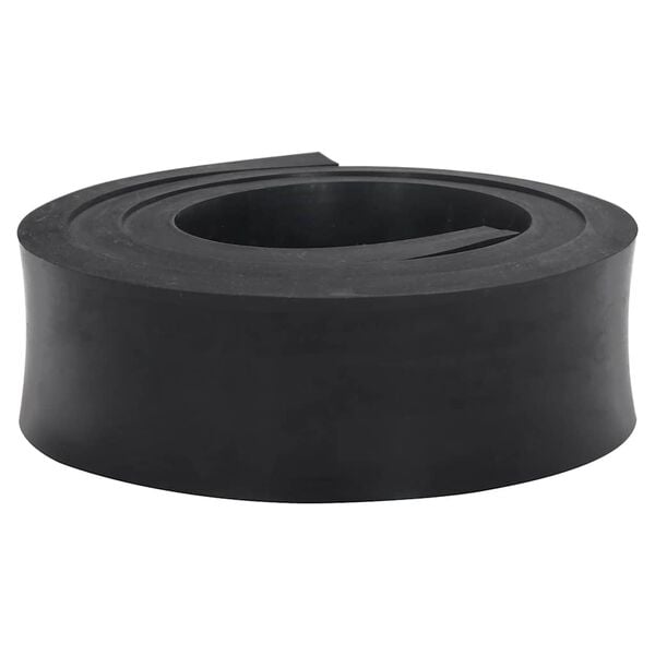 vidaXL Rubber Edge for Snow Plow Black 200x10x2 cm