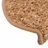 vidaXL Stair Mats 30 pcs 65x21x4 cm Beige Half Round Large