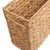 vidaXL Magazine Baskets 2 pcs Natural 39 x 14 x 25 cm Water hyacinth