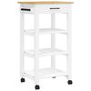 vidaXL Kitchen Trolley "MONZA" 48x40x88,5 cm Solid Wood Pine