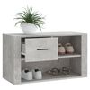 vidaXL Shoe Cabinet Concrete Grey 80x35x45 cm Engineered Wood