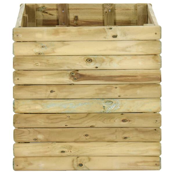 vidaXL Garden Raised Bed 80x60x60 cm Impregnated Solid Wood Pine