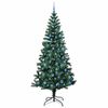 vidaXL Artificial Pre-lit Christmas Tree Green 240 cm PVC and Metal