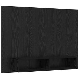 vidaXL TV Cabinet Set 120 x 23.5 x 90 cm Black Oak Engineered Wood