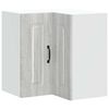 vidaXL Kitchen Wall Corner Cabinet "Kalmar" Grey Sonoma Engineered Wood