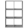 vidaXL Room Divider Bookcase Grey Sonoma 69.5x29x103.5 cm Engineered Wood