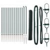 vidaXL Welded Wire Fence with Spikes 25 x 1 m (W x H) PVC-Coated Steel