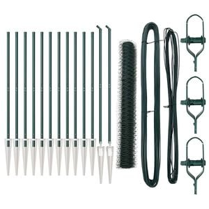 vidaXL Welded Wire Fence with Spikes 25 x 1 m (W x H) PVC-Coated Steel
