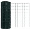vidaXL Fence with Posts Green 0.4 x 25 m Steel