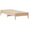 vidaXL Bed Frame without Mattress 75x190 cm Small Single Solid Wood Pine