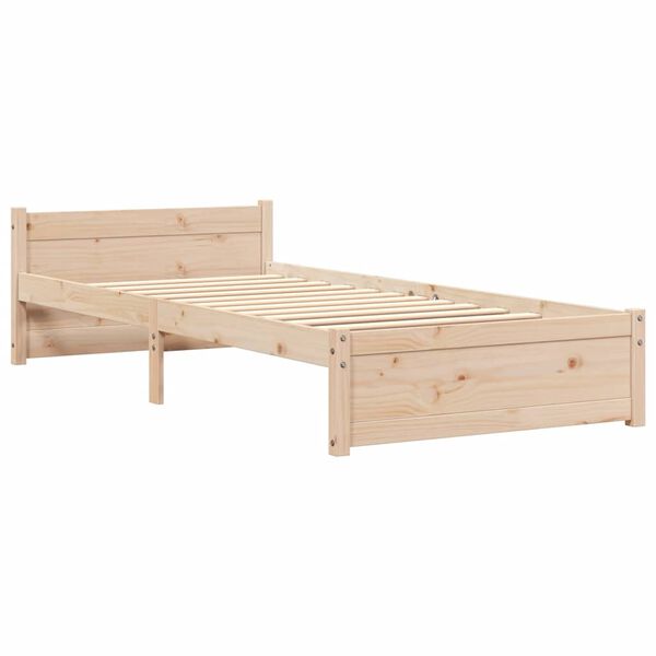 vidaXL Bed Frame without Mattress Solid Wood 90x200 cm