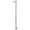 vidaXL Garden Shower with Grey Base 220 cm Stainless Steel