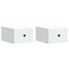 vidaXL Wall-Mounted Bedside Cabinet 2 pcs White 34.5 x 33 x 20 cm