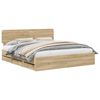 vidaXL Bed Frame with Drawer Sonoma Oak 180 x 200 cm Engineered Wood