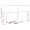 vidaXL Headboard White 200 cm Engineered wood