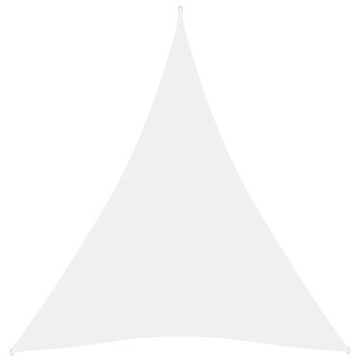 vidaXL Sunshade Sail Oxford Fabric Triangular 5x6x6 m White