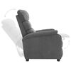 vidaXL Recliner Chair Light Grey Fabric