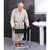 RIDDER Bathroom Stool Zac XXL Black PU/Aluminium