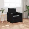 vidaXL Folding Sofa Bed Black 74 x 77 x 81 cm PVC