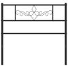 vidaXL Metal Replace Headboard Black 90 cm
