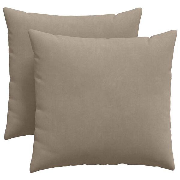 vidaXL Sofa Pillows 2 pcs Taupe 45 x 45 cm Fabric
