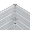 vidaXL Garden Raised Bed 240x40x77 cm Galvanized Steel Silver