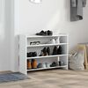 vidaXL Shoe Rack White 80x25x62 cm Engineered Wood