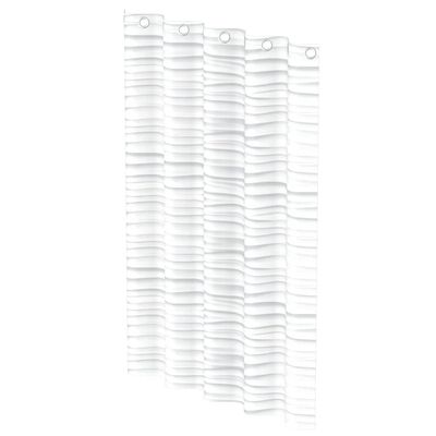 EISL Shower Curtain with White Wave 200x180x0.2 cm