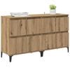 vidaXL Sideboards 2 pcs Artisan Oak 60 x 35 x 70 cm Engineered Wood