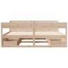 vidaXL Bed Frame without Mattress 180x200 cm Super King Solid Wood Pine