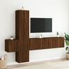vidaXL 5 Piece TV Wall Units Brown Oak Engineered Wood