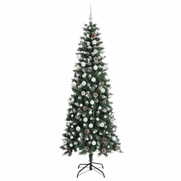 vidaXL Artificial Christmas Tree with 300 LEDs Green 86 x 86 x 210 cm