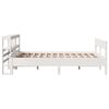 vidaXL Bed Frame without Mattress White 120x190 cm Small Double Solid Wood Pine