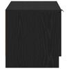 vidaXL TV Cabinet Black Oak 80 x 35 x 36.5 cm Engineered Wood