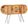 vidaXL Sideboard 118x28x75 cm Solid Acacia Wood