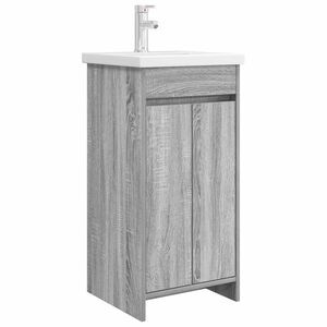 vidaXL Bathroom Vanity with Sink Grey Sonoma 42 x 40 x 84.5 cm