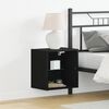 vidaXL Floating Shelf 2 pcs Black 40 x 28.5 x 40 cm Engineered Wood