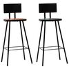 vidaXL Bar Set 3 Piece Solid Reclaimed Wood Multicolour