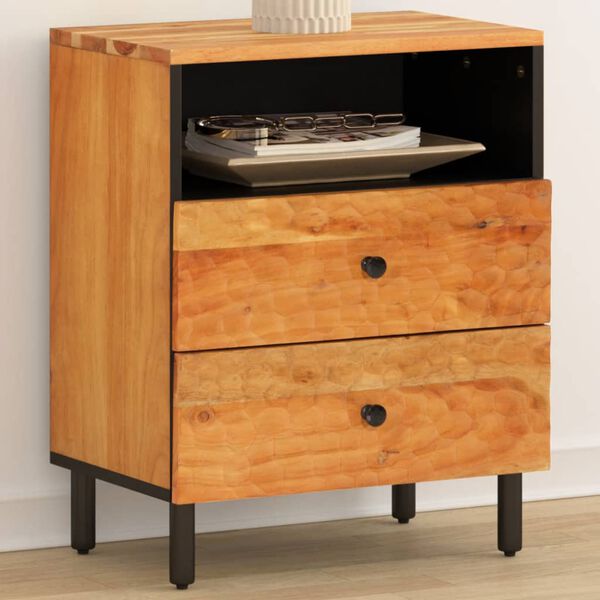 vidaXL Bedside Cabinet 50x33x60 cm Solid Wood Acacia