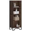 vidaXL Bookcase Brown Oak 50x31x137.5 cm Engineered Wood