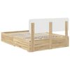 vidaXL Bed Frame with Drawer Sonoma Oak 150 x 200 cm Engineered Wood