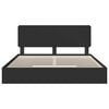 vidaXL Storage Bed with Headboard Black 200 x 200 cm Engineered Wood