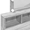 vidaXL Dressing Table with LED Grey Sonoma 80x41x144.5 cm