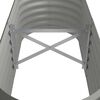 vidaXL Garden Raised Bed Galvanised Steel 114x40x36 cm Grey
