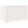 vidaXL Outdoor Kitchen Cabinet MEPPEL White 106x55x64 cm Solid Wood Pine