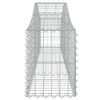 vidaXL Arched Gabion Baskets 5 pcs 200x30x40/60 cm Galvanised Iron