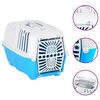 vidaXL Pet Carrier White and Blue 48x31,5x33cm Polypropylene