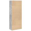 vidaXL Bookcase Concrete Grey 60x30x152 cm Engineered Wood