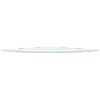 vidaXL Corner Shelves 2 pcs with Chrome Supports Glass White 45x45 cm