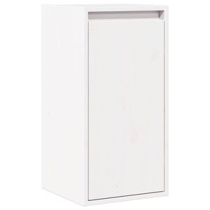 vidaXL Wall Cabinet White 30x30x60 cm Solid Wood Pine